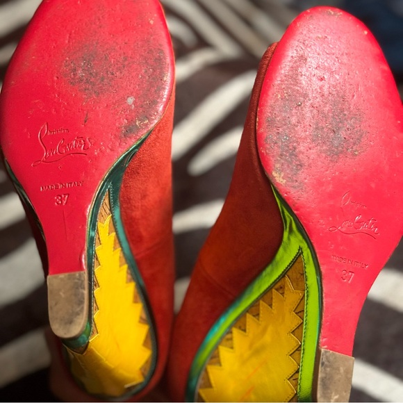 Christian Louboutin 37’s cork wedge heels - Picture 3 of 10